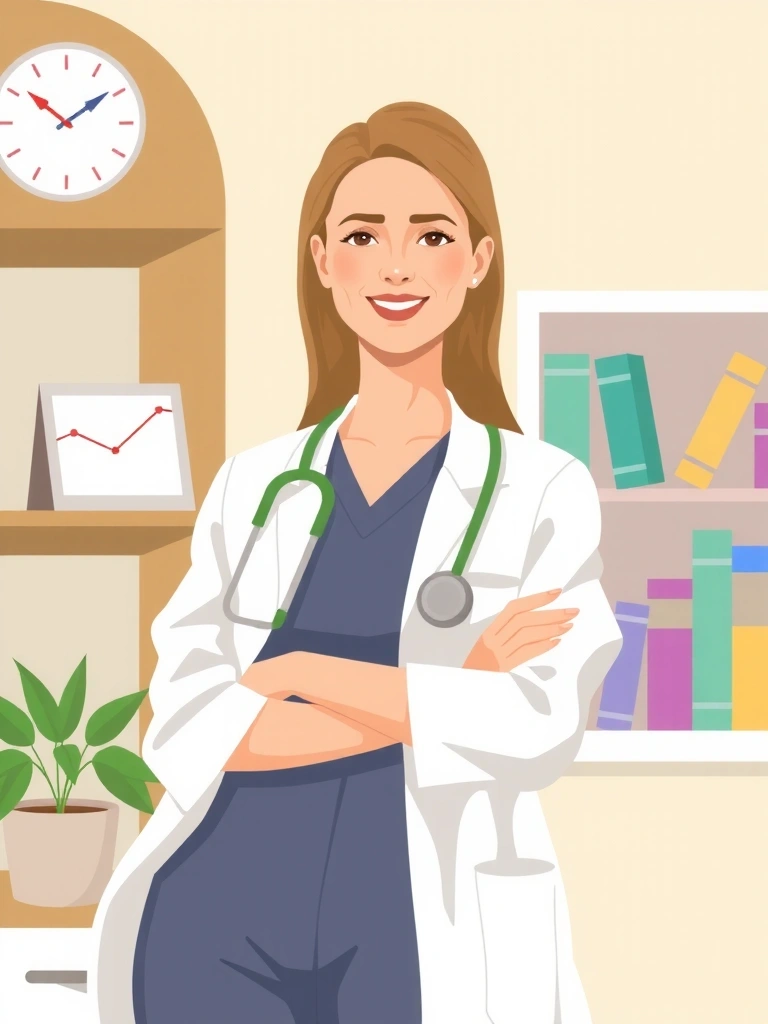 Dr. Marine Dubois dans son cabinet de consultation